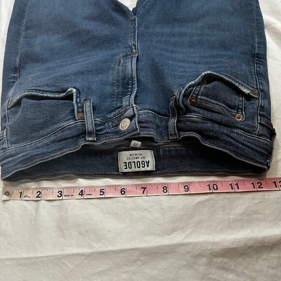 AGOLDE | Sophie High Rise Skinny Crop Jeans with Raw Hem | Size 29 - Picture 4 of 12